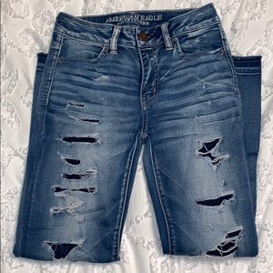 American Eagle Super Stretch Hi-Rise Crop Jegging